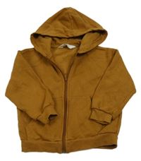 Hnedá prepínaci mikina s kapucňou H&M