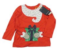 Nové - Červené triko s potiskem Blue seven