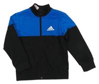 Modro-černá sportovní propínací mikina Adidas