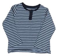 Modré pruhované tričko Tchibo