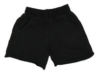 Černé teplákové kraťasy s logem Calvin Klein