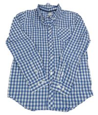 Modro-bílá kostkovaná košile