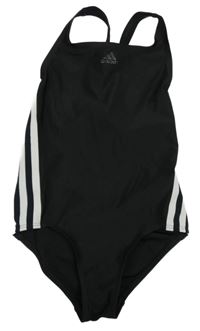 Černo-bílé sportovní plavky Adidas