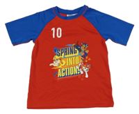 Červeno-modrý sportovní dres s Tlapkovou Patrolou