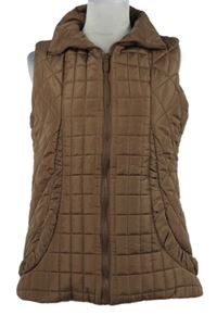 Dámska béžová šušťáková prešívaná zateplená vesta Store Twenty One