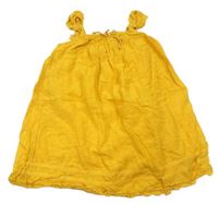 Žlté šaty s krajkovým lemem Matalan