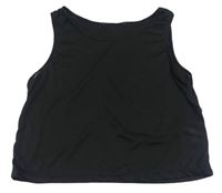 Čierny voľné ý crop top