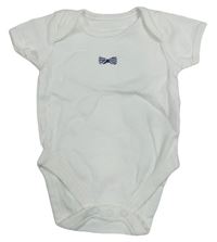 Biele body s mašlou Mothercare