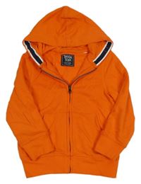 Oranžová propínací mikina s kapucí C&A