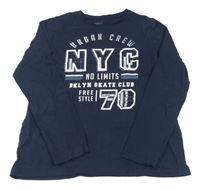 Tmavomodré tričko s nápisom Pepperts!