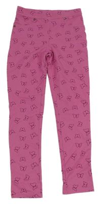 Růžové tregíny s motýly Yigga