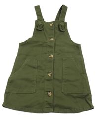 Khaki prepínaci rifľové na traké šaty Denim Co.