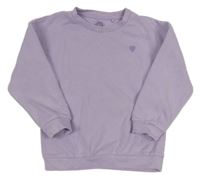 Lila mikina so srdiečkom F&F