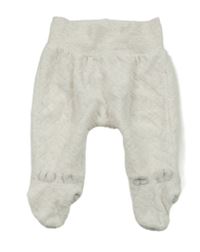 Světlebéžové prošívané sametové polodupky s oušky 