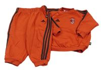 2set - Červená tepláková fotbalová souprava - AC Milán Adidas