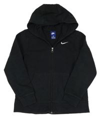 Černá propínací mikina s kapucí Nike