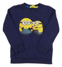 Tmavomodrá mikina Mimoni