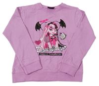 Růžovofialová mikina s potiskem - Monster High