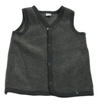 Tmavosivá fleecová vesta L& Waikiki