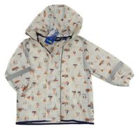 Nové - Bílá pláštěnka s plachetnicemi a kapucňou Lupilu