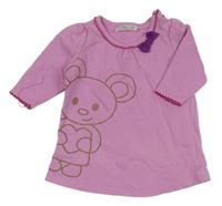 Ružové teplákové šaty s myškou