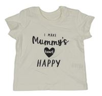 Biele tričko s nápisom Matalan