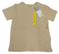 Nové - Béžové vzorované tričko Primark