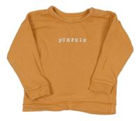 Oranžová mikina s nápisom George