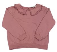 Ružová mikina s golierikom H&M