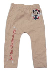 Svetloružové legíny s Minnií Disney