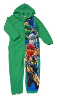 Zelená fleecová kombinéza Ninjago s kapucňou Lego