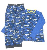 Modro-army pyžama M&S