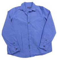 Modrá melírovaná košeľa s hviezdičkami C&A