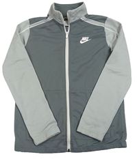 Tmavošedo-sivá prepínaci športová mikina s logom Nike