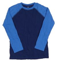 Tmavomodro-modré tričko Y.F.K.