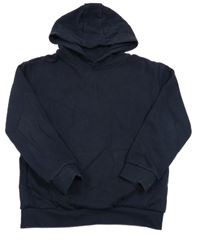 Tmavomodrá mikina s vreckom a kapucňou M&S