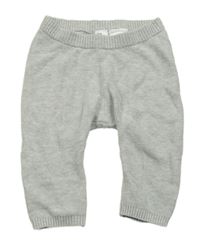 Šedé melírované pletené tepláky H&M