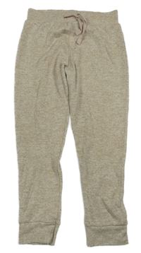 Béžové melírované úpletové tepláky George