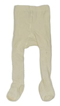 Smotanové vzorované pančuchy H&M