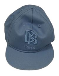 Modrošedá plátenná šiltovka s písmenky