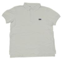 Biele polo tričko s vlajkou