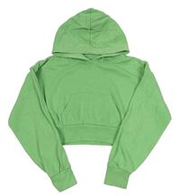 Zelená crop mikina s kapucňou Matalan