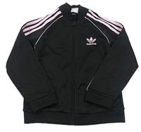 Čierna športová prepínaci mikina s logom zn. Adidas
