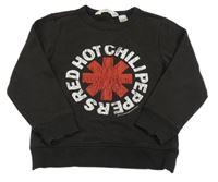 Antracitová hudební mikina s potiskem - Red Hot Chilli Peppers H&M