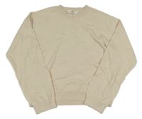 Béžový crop sveter H&M