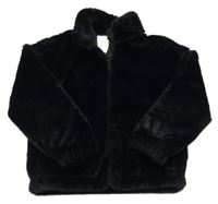 Černá kožešinová podšitá bunda F&F
