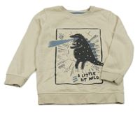 Béžová mikina s dinosaurom George