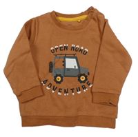 Hnedá mikina s jeepem F&F