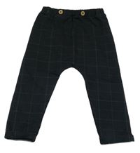 Černo-šedo-hnědé kostkované teplákové kalhoty Reserved