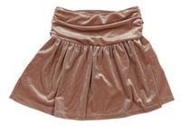 Staroružová zamatová sukňa Zara